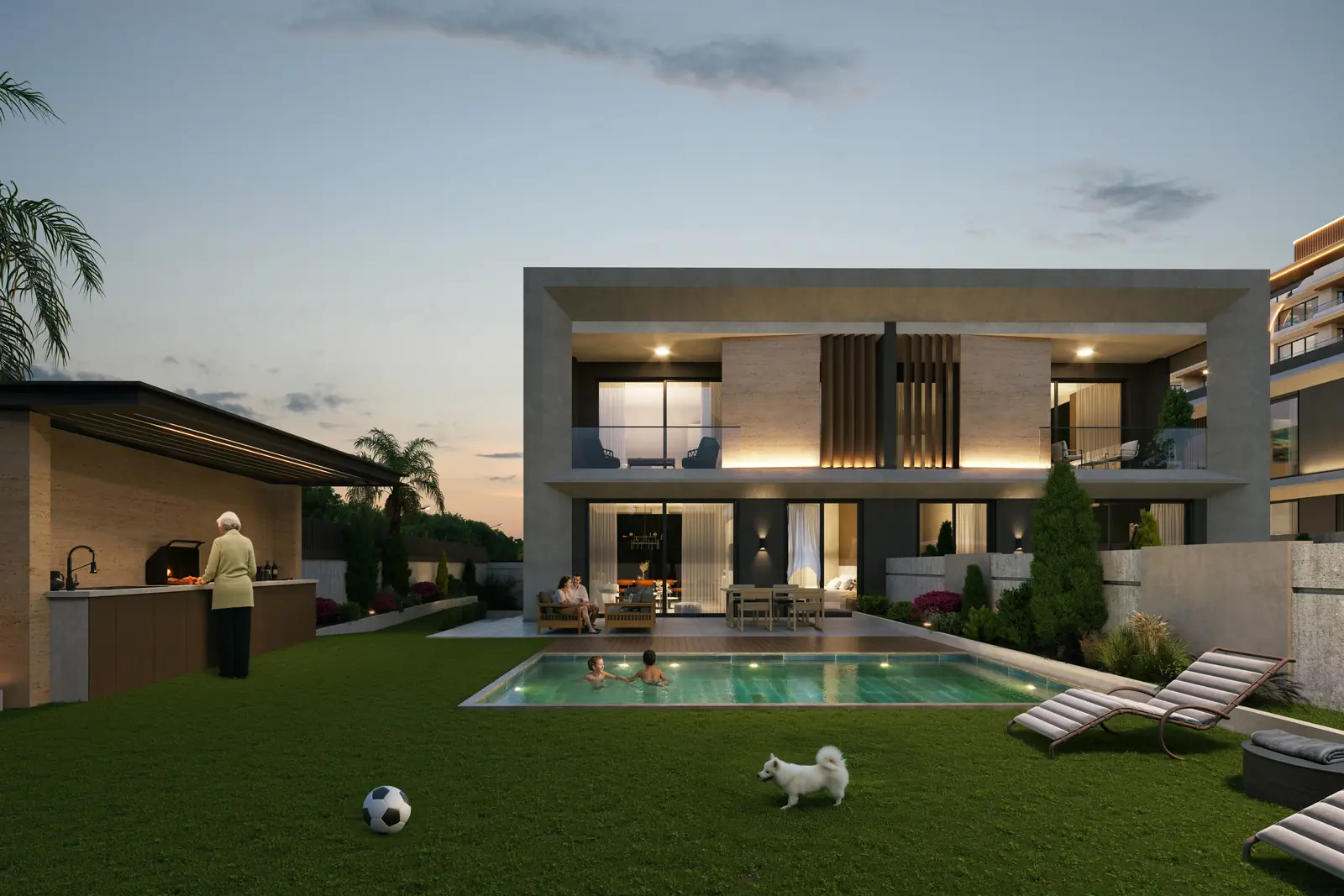 6+1 İkiz Villa